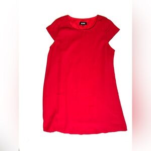 Missguided Red Cap Sleeve Shift Mini Dress Women’s Size 8